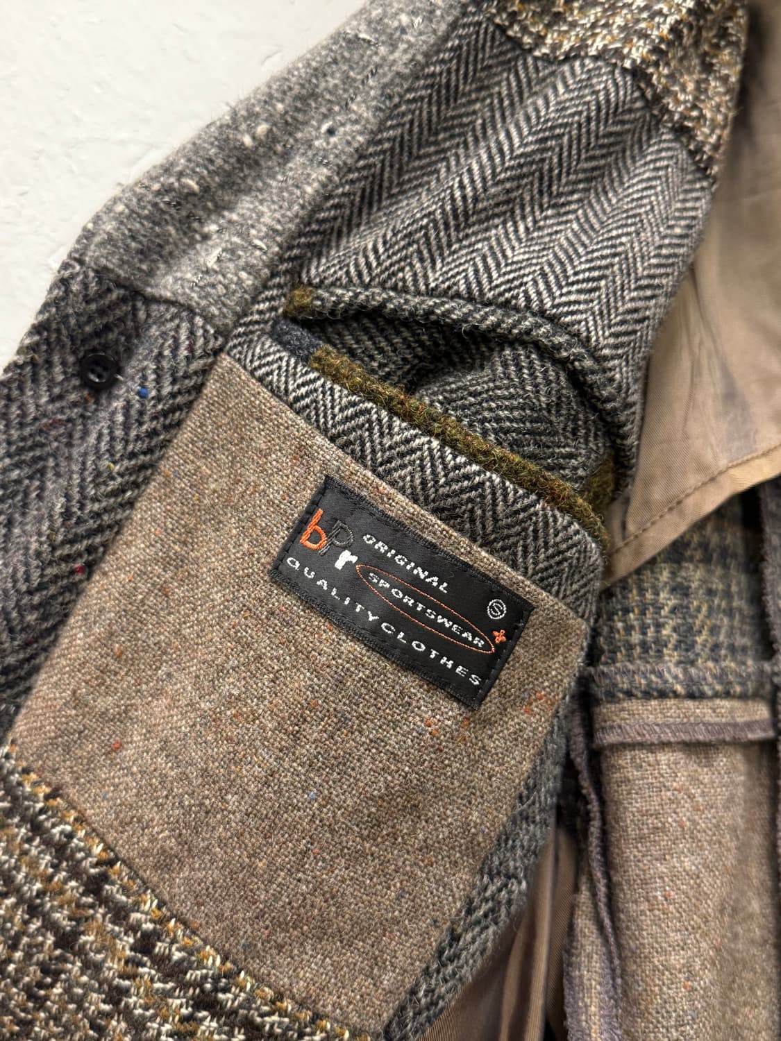 L) BEAMS+ Patchwork Wool Blazer 상품이미지8