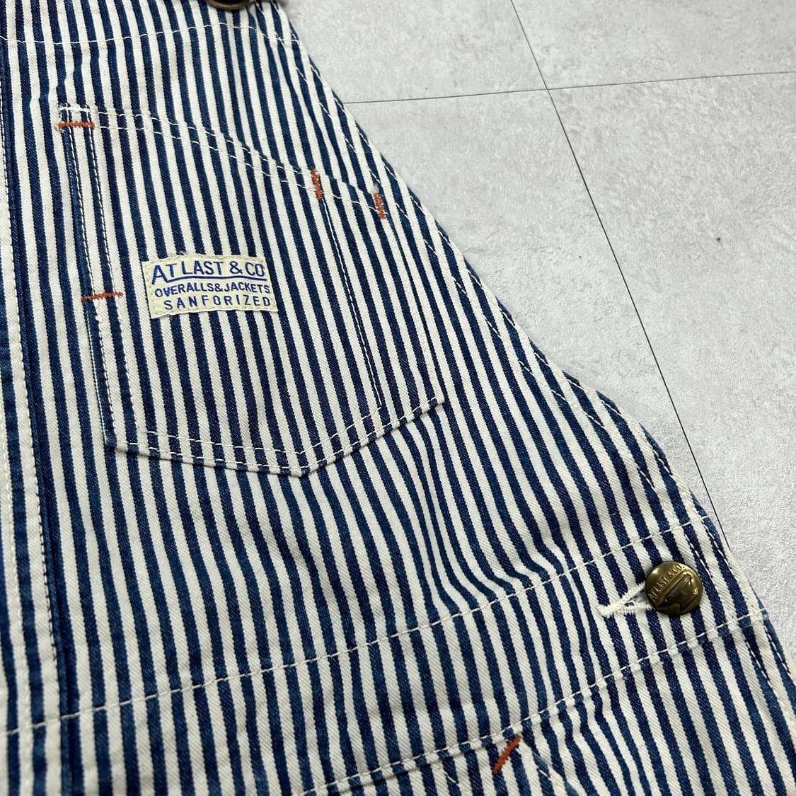 타임원클로딩 엣라코 히코리 오버롤 S-M 상품이미지5