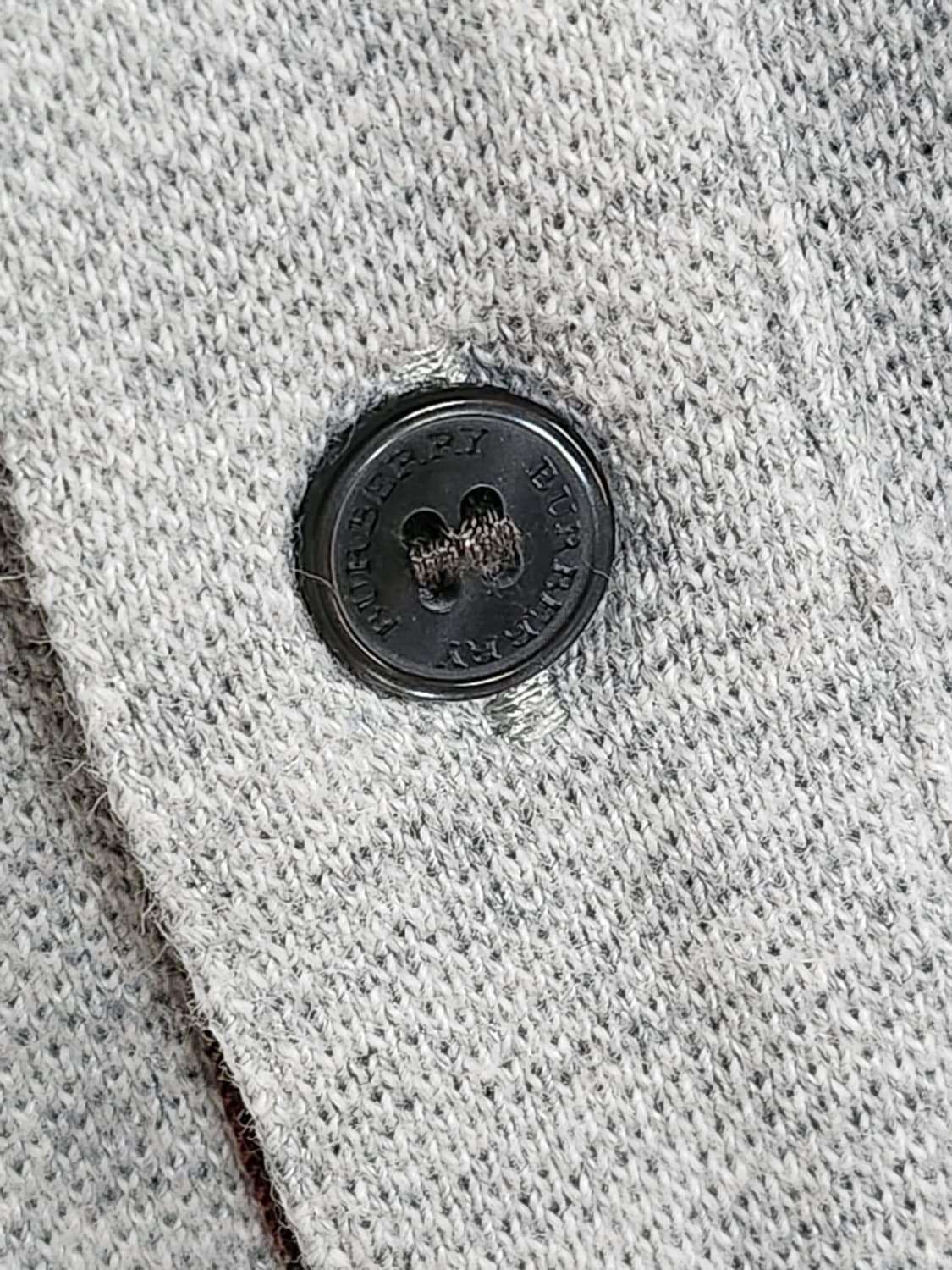 M 버버리 그레이 기사 자수 남성 반팔 카라티 4055120 상품이미지3
