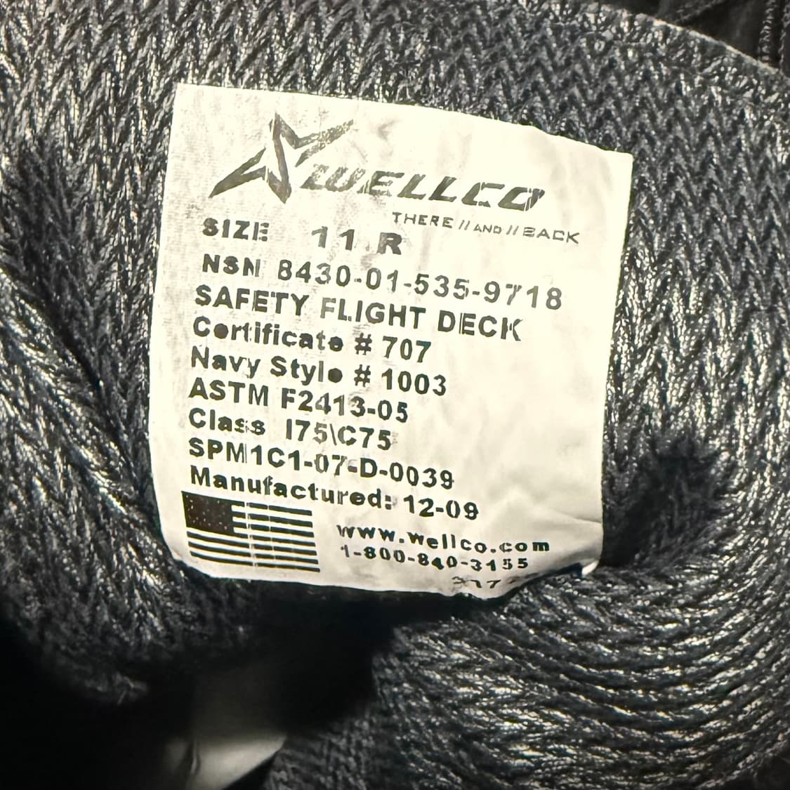 Wellco Navy Safety Flight Deck Boots 상품이미지10