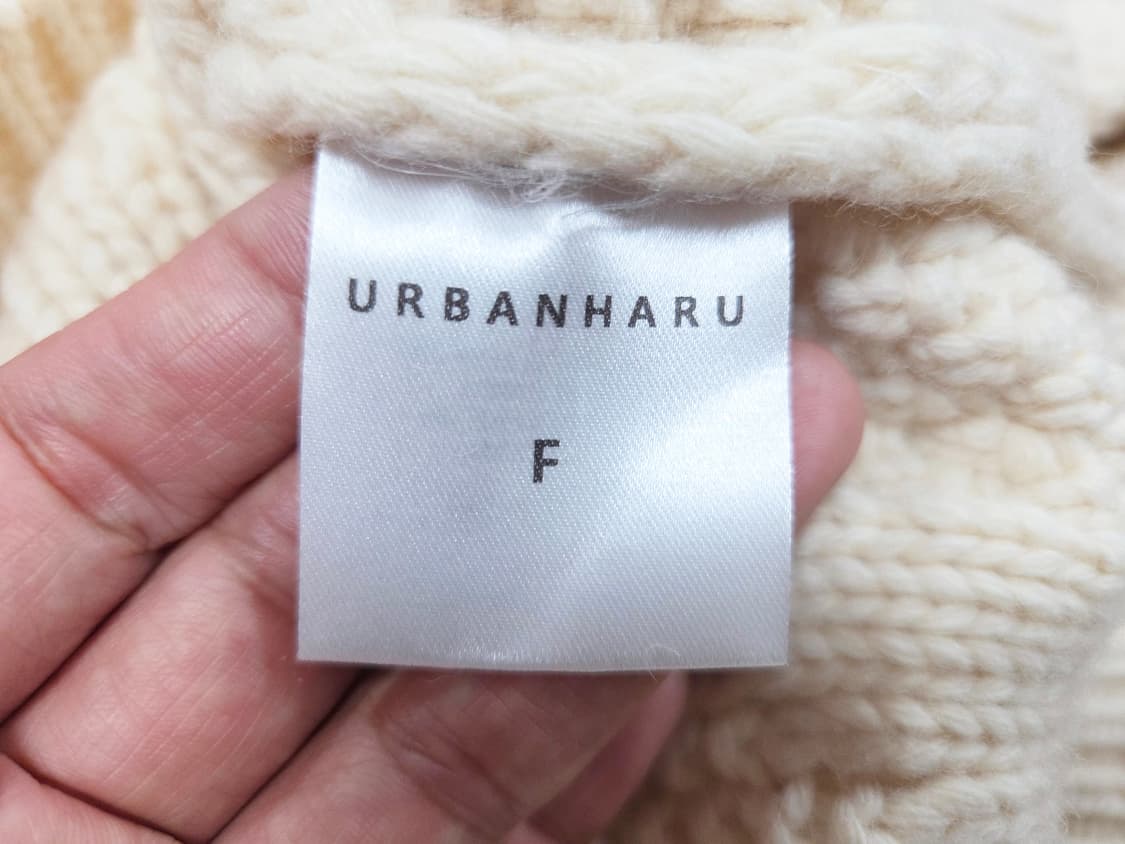 얼반하루(URBANHARU) 케이블 울니트 프리사이즈 새상품 상품이미지9