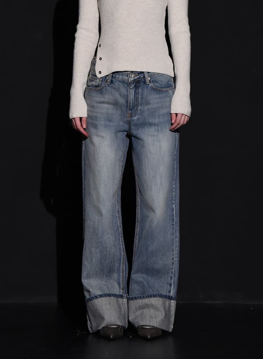 보헤미안 서울 롤업팬츠 s 상품이미지1