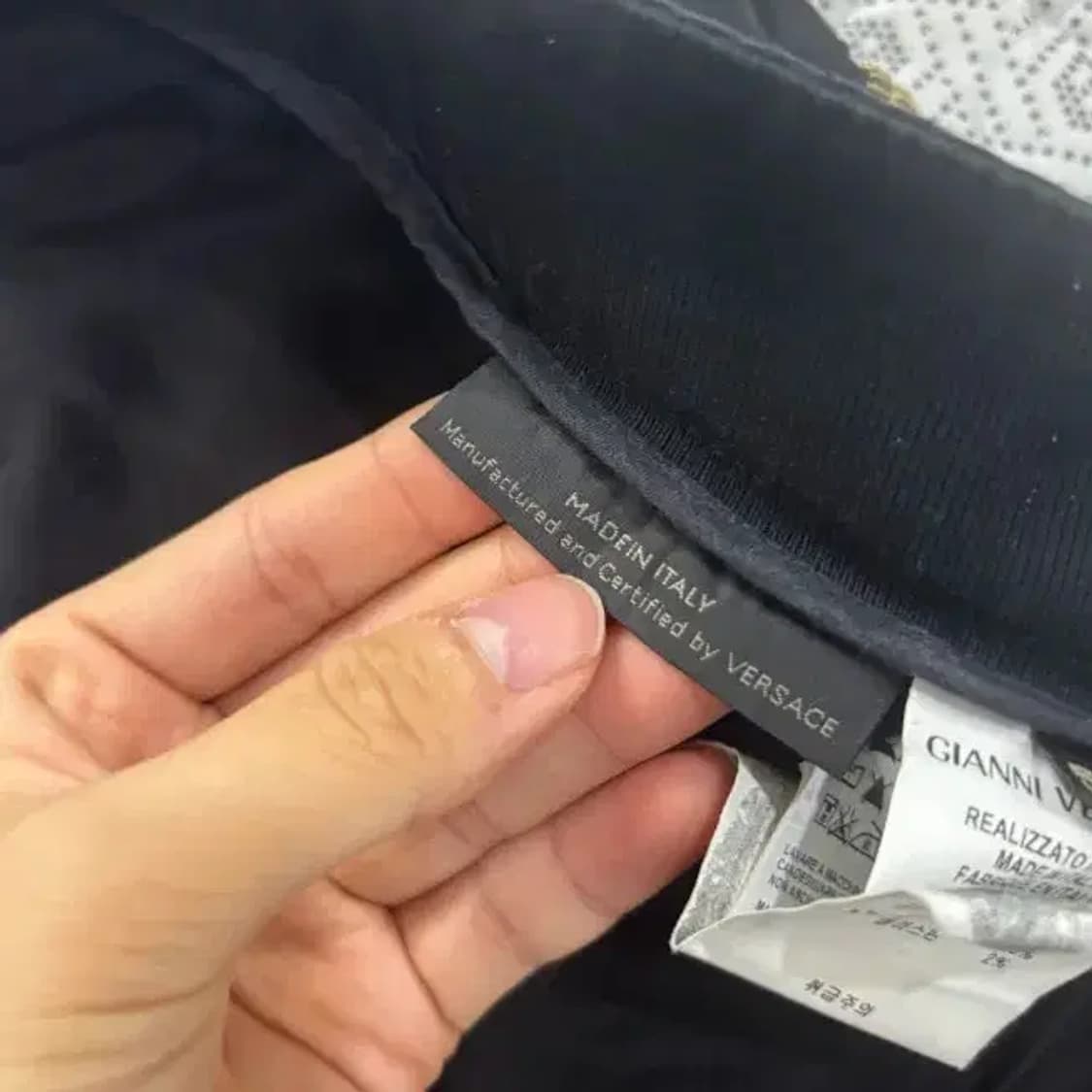 베르사체 블랙 팬츠 50 사이즈 상품이미지4