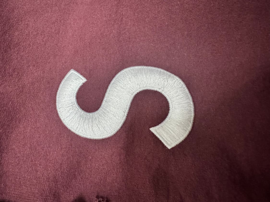 슈프림 s로고 후드집업 마룬 L 상품이미지4