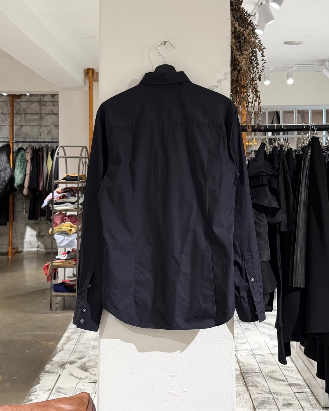 질샌더 블랙 클래식 코튼 롱슬리브 셔츠 상품이미지6