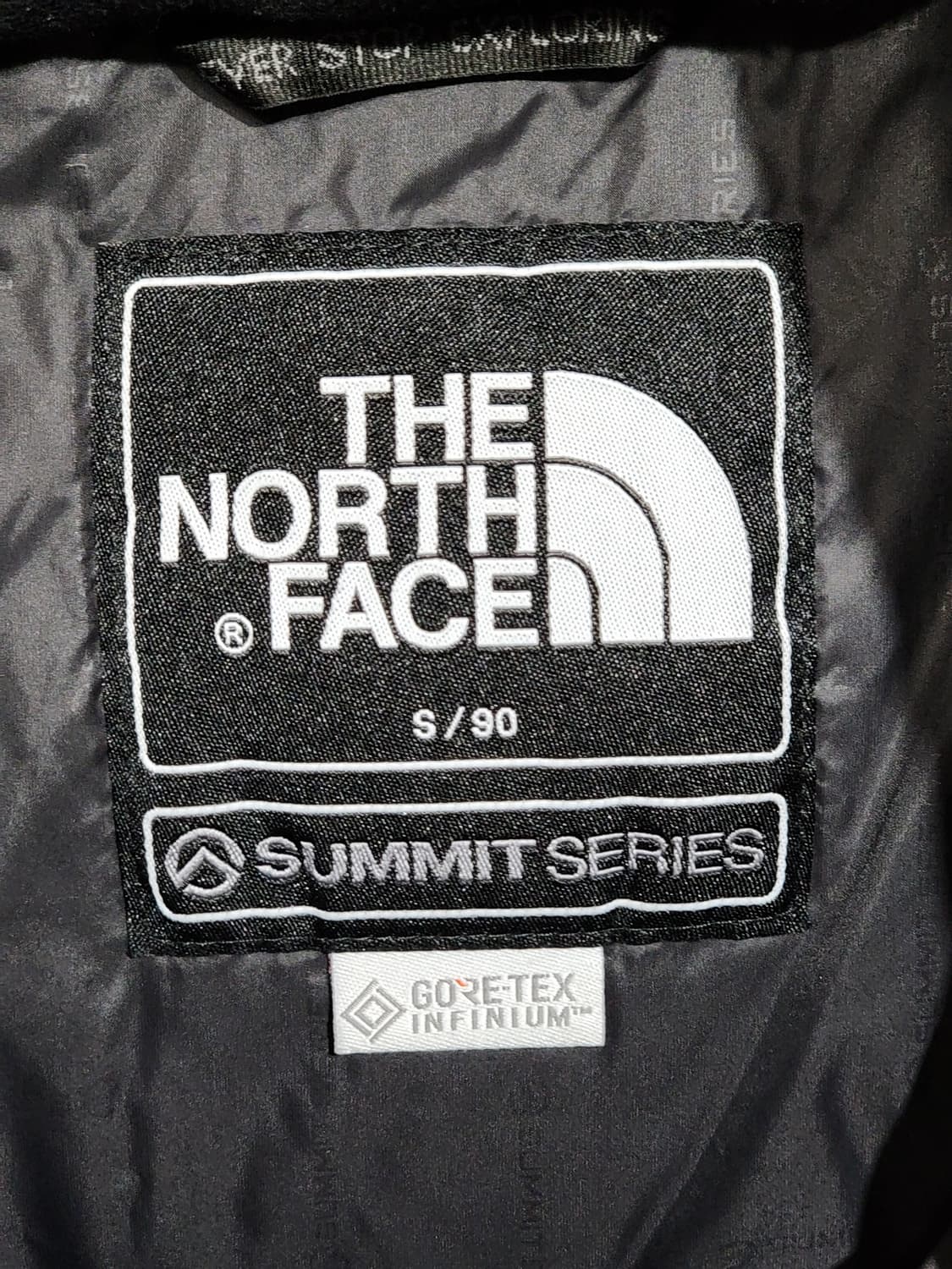 (M) 노스페이스 거위털 패딩점퍼 블랙 고어텍스 다운자켓 후드  상품이미지3