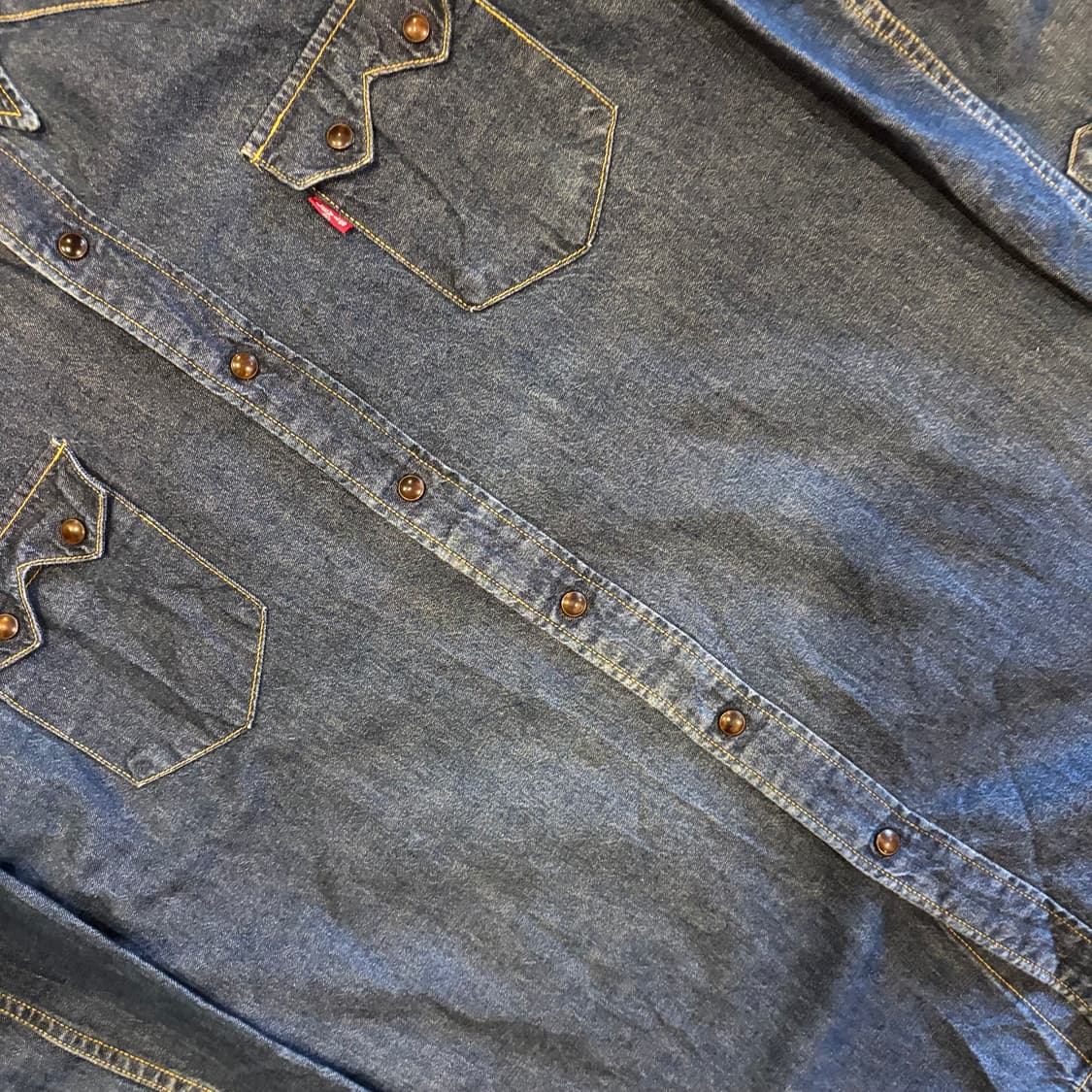 90년대 일본 리바이스 더블티스 웨스턴 셔츠 셀비지 상품이미지5