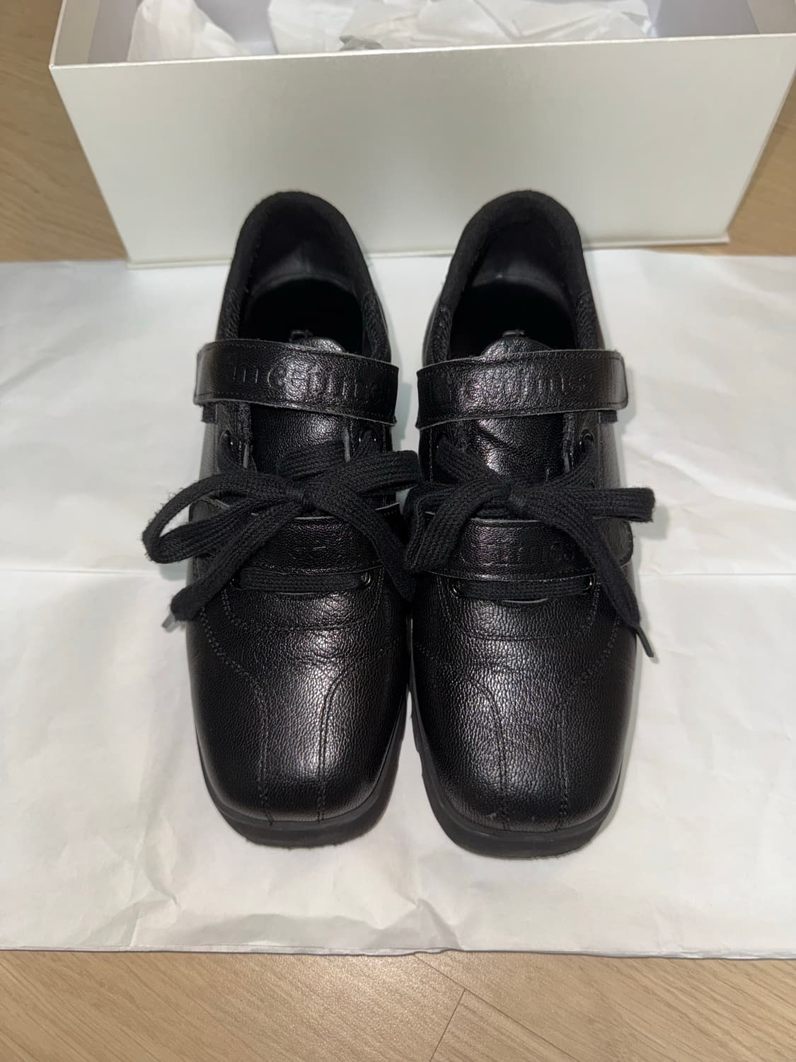 쓰리타임즈 모토 레이스업 슈즈 Moto lace-up shoes 235 상품이미지2