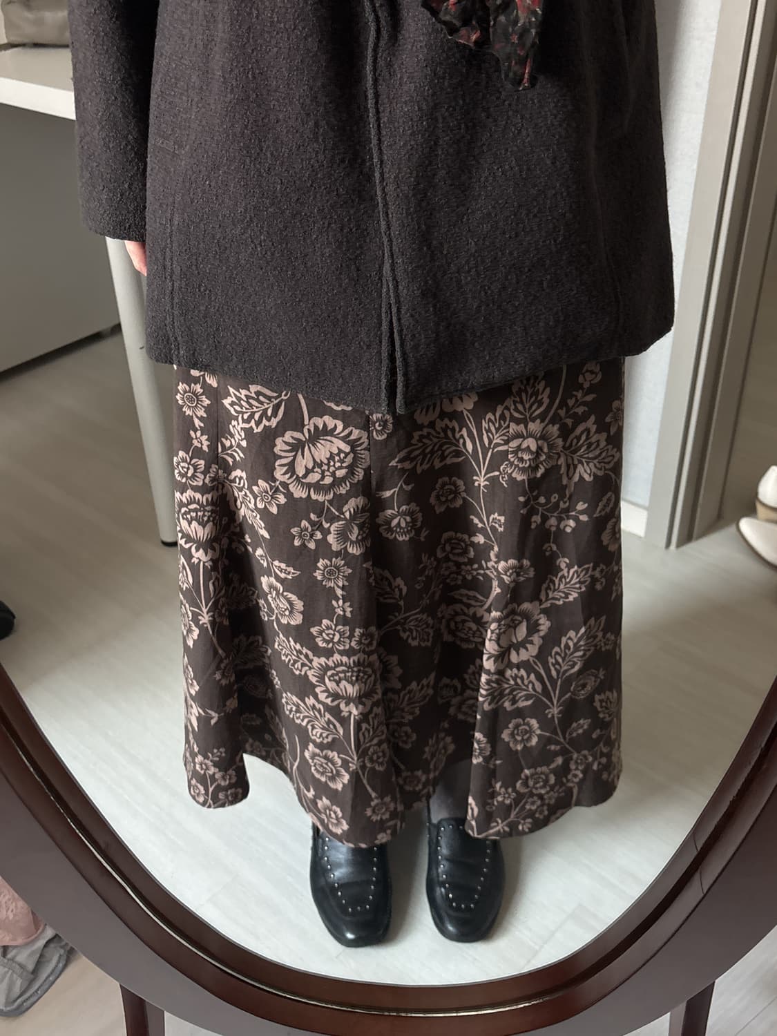 플로럴 머메이드 빈티지 롱스커트 상품이미지4