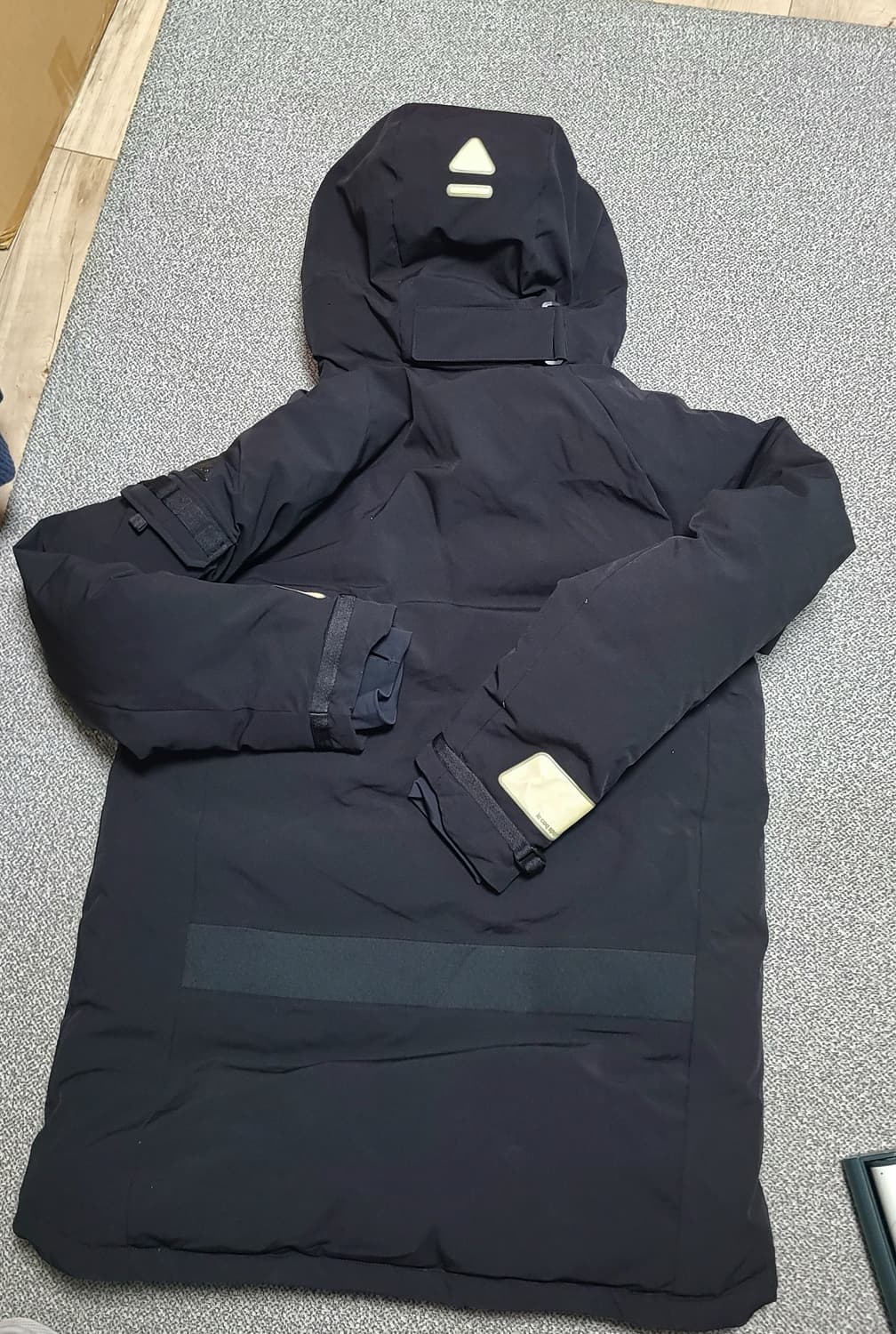 르꼬끄 남성 중기장 덕다운 패딩 L (100) 블랙 상품이미지9