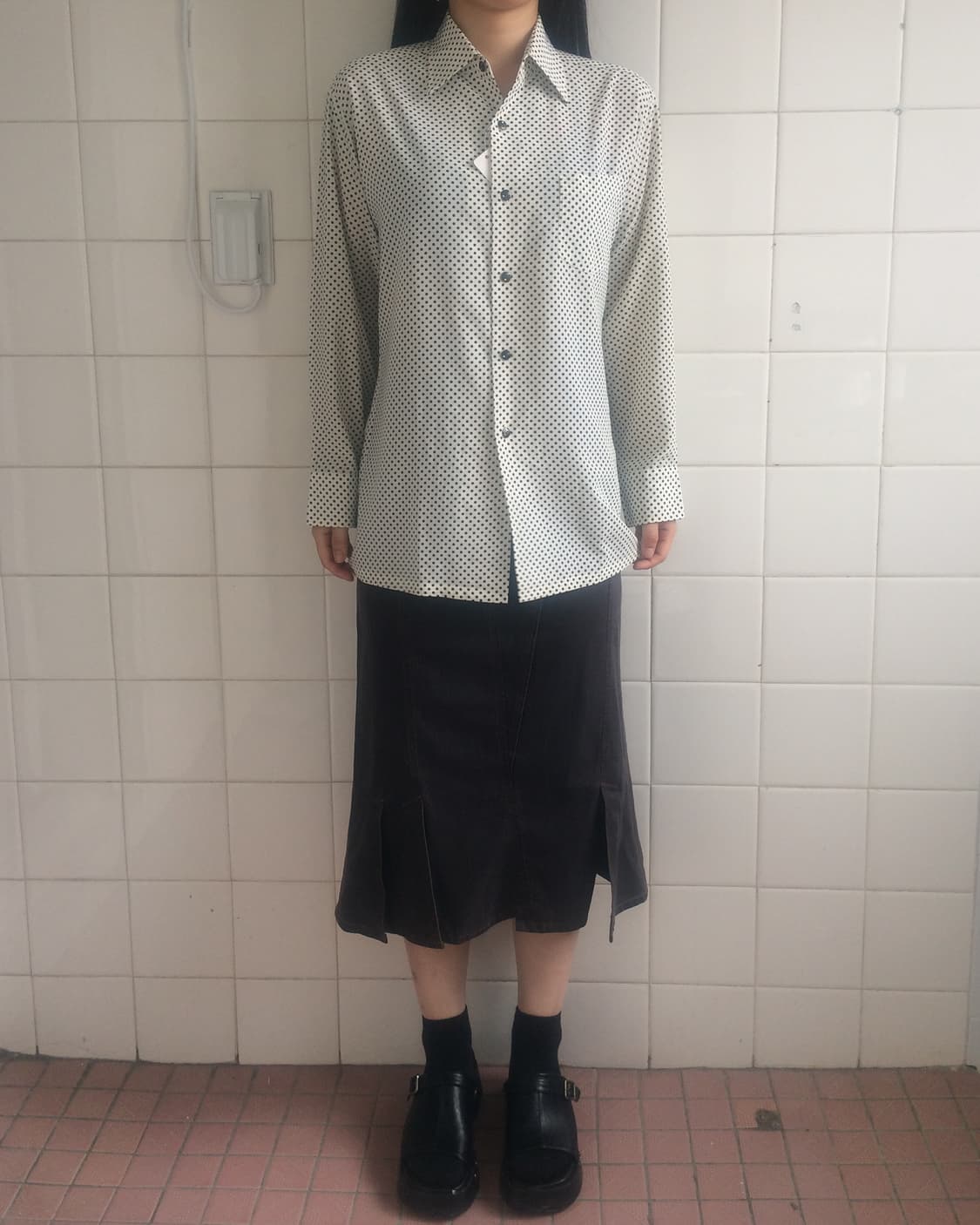 Dot pattern shirt 상품이미지1