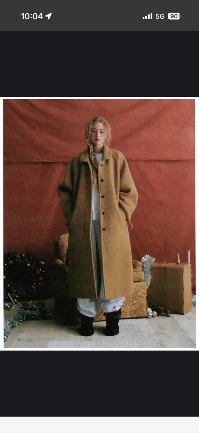 리본빛 May Alpaca Raglan Coat - Camel 상품이미지1