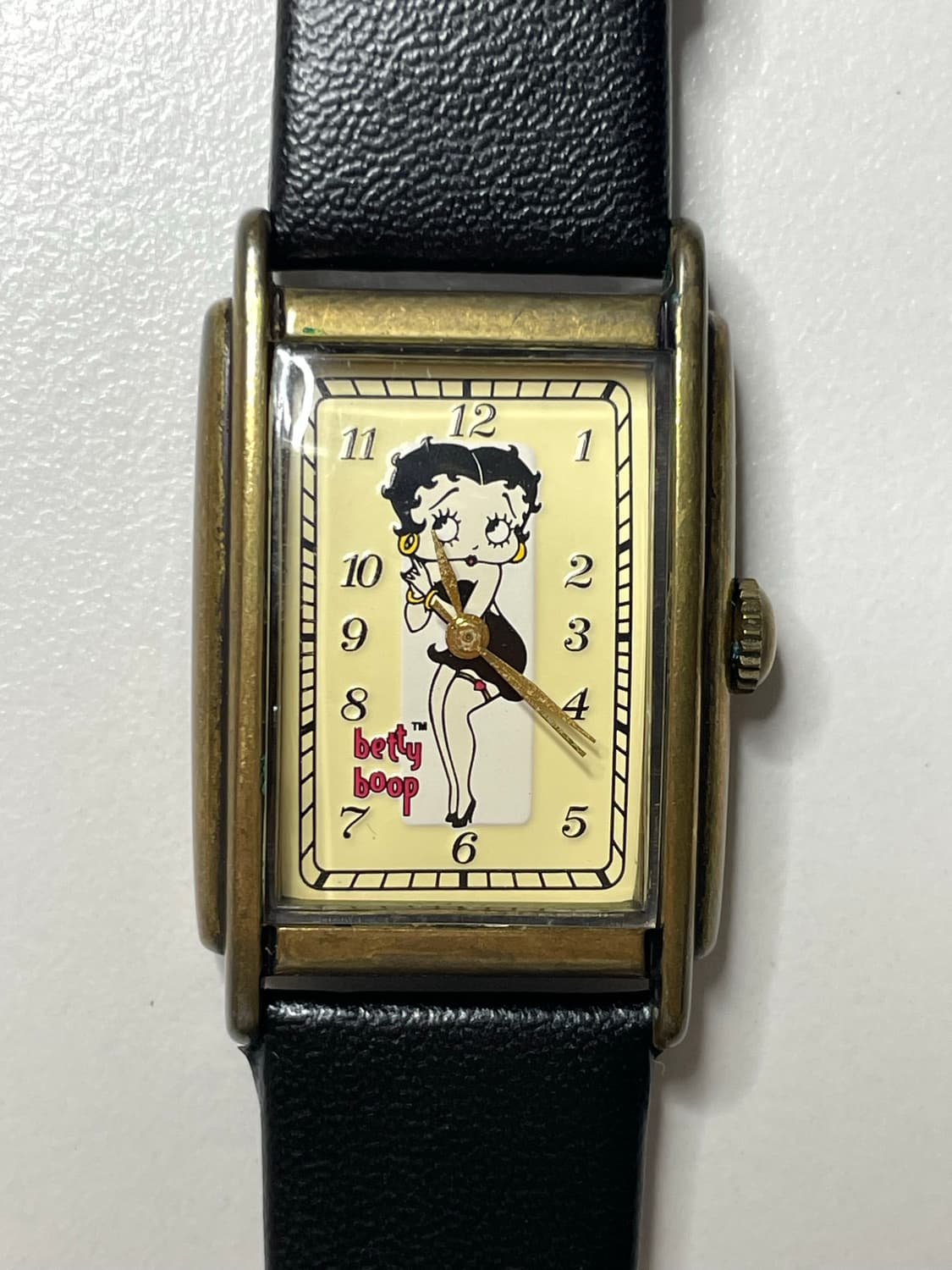 90's Betty Boop x FOSSIL 베티붑 빈티지 사각 시계 상품이미지2