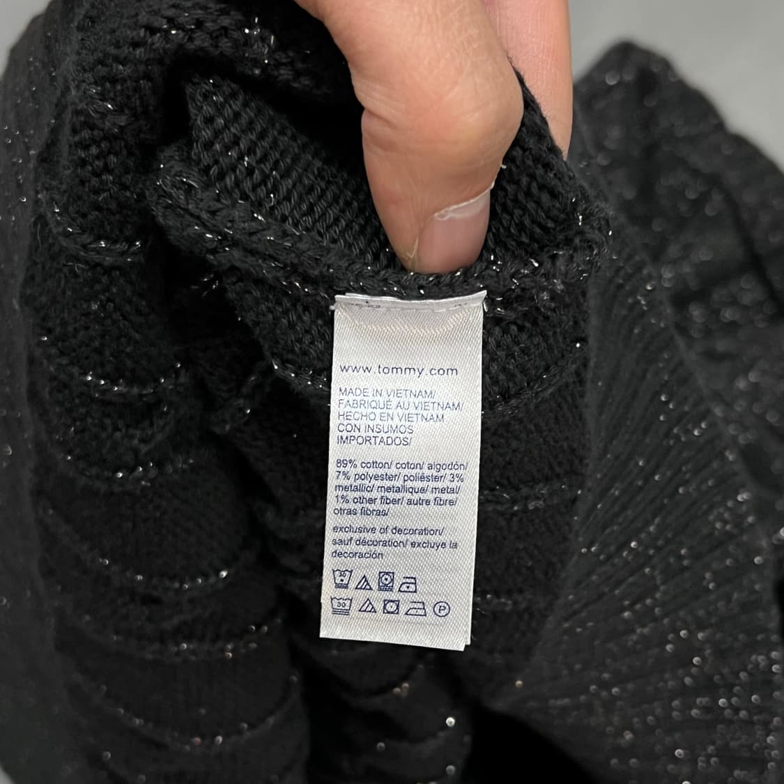  타미힐피거 글리터 꽈배기 니트 y15918 상품이미지7