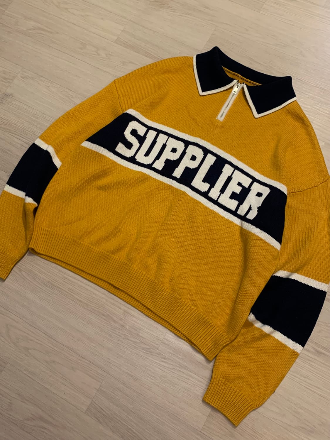 서플라이어(SUPPLIER) 니트 하프 집업 상품이미지3