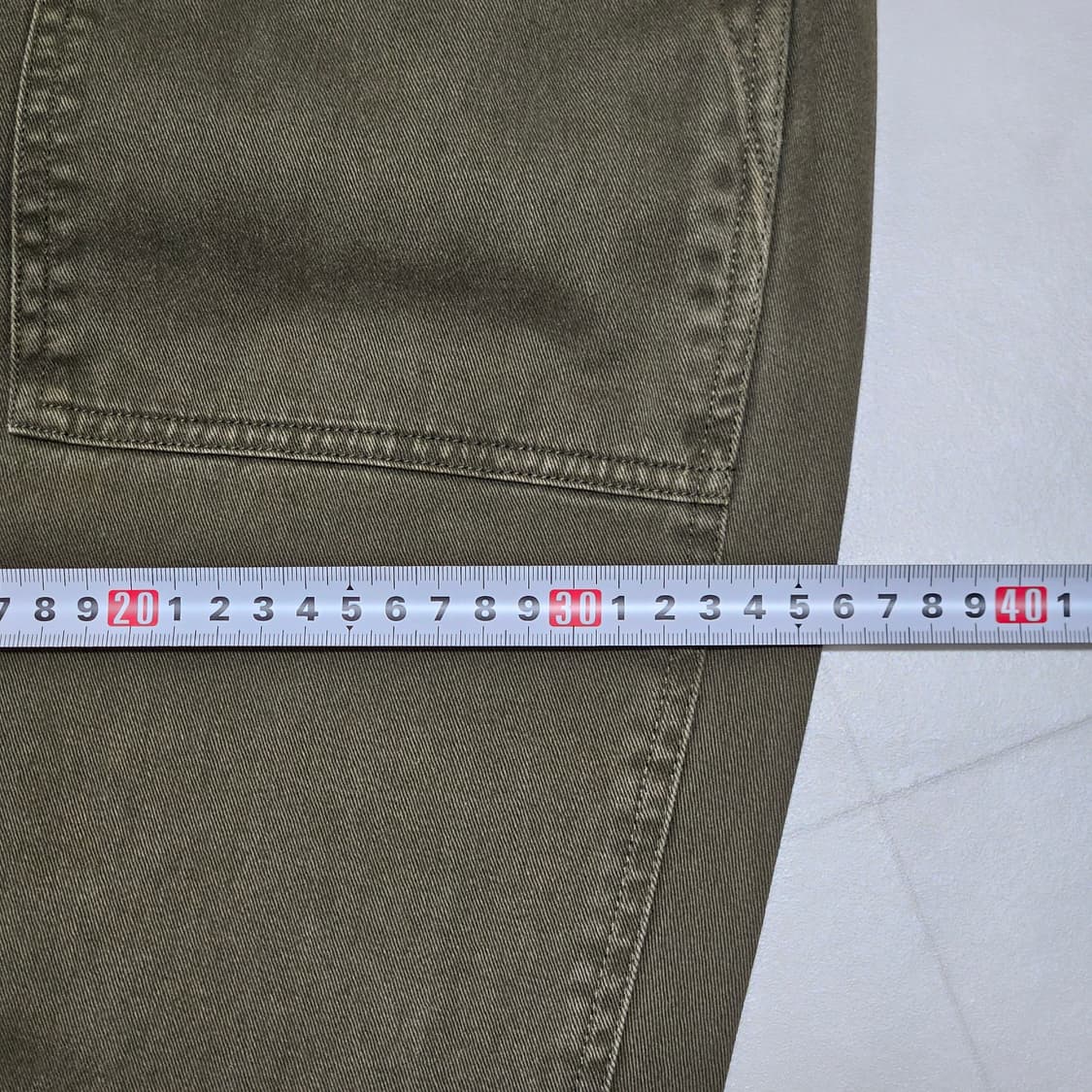 L 그라미치 루즈테이퍼드 팬츠 올리브 카키 상품이미지6