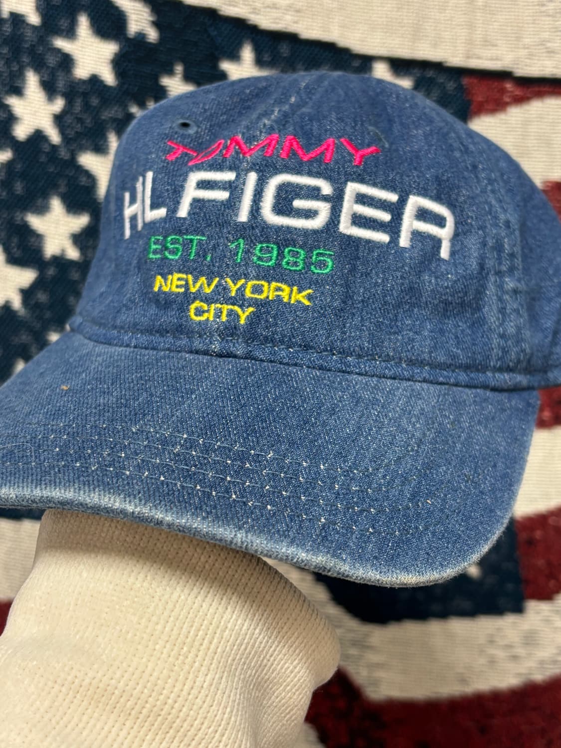 타미힐피거 데님 볼캡 상품이미지3