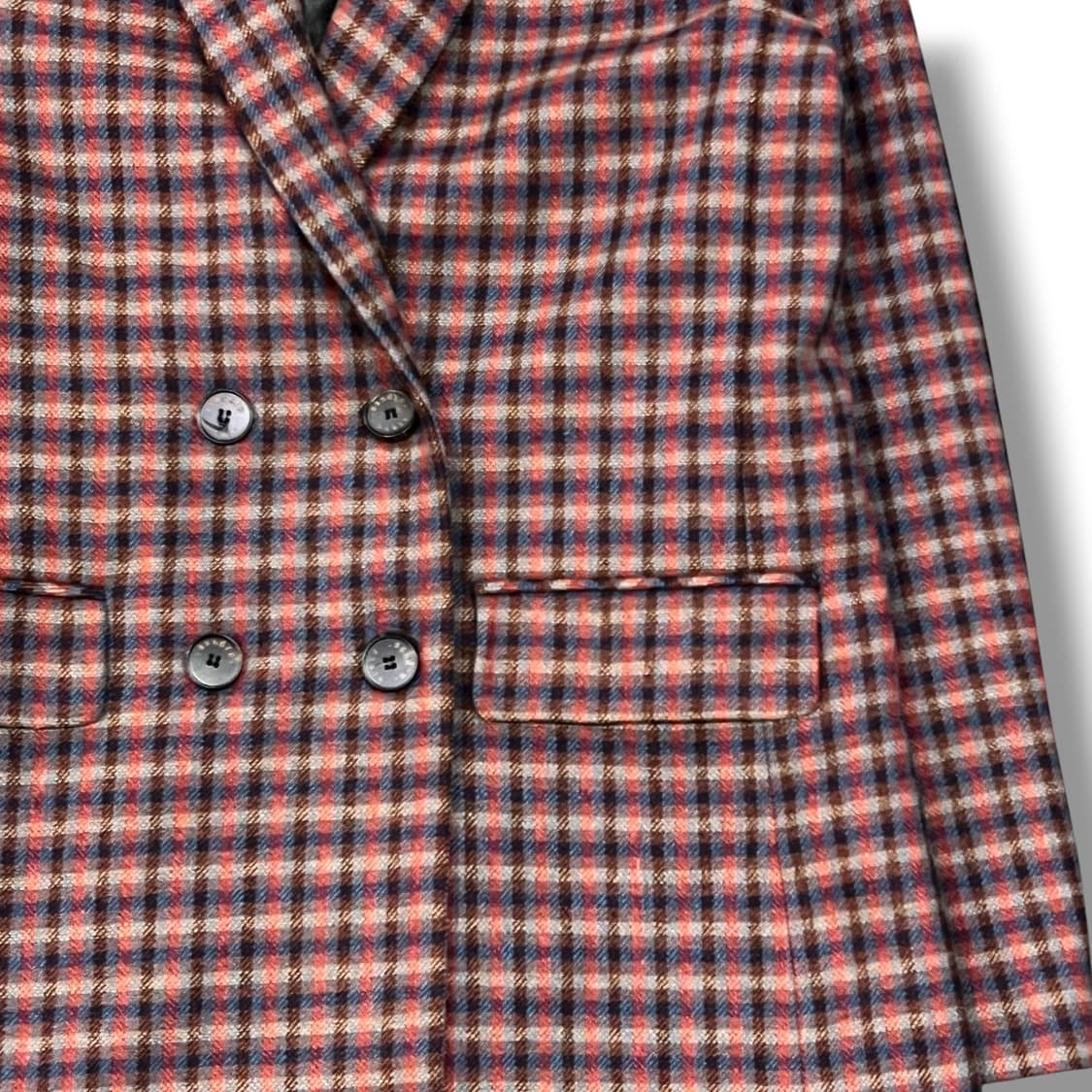 산드로 체크 더블 블레이저 y14022 상품이미지5