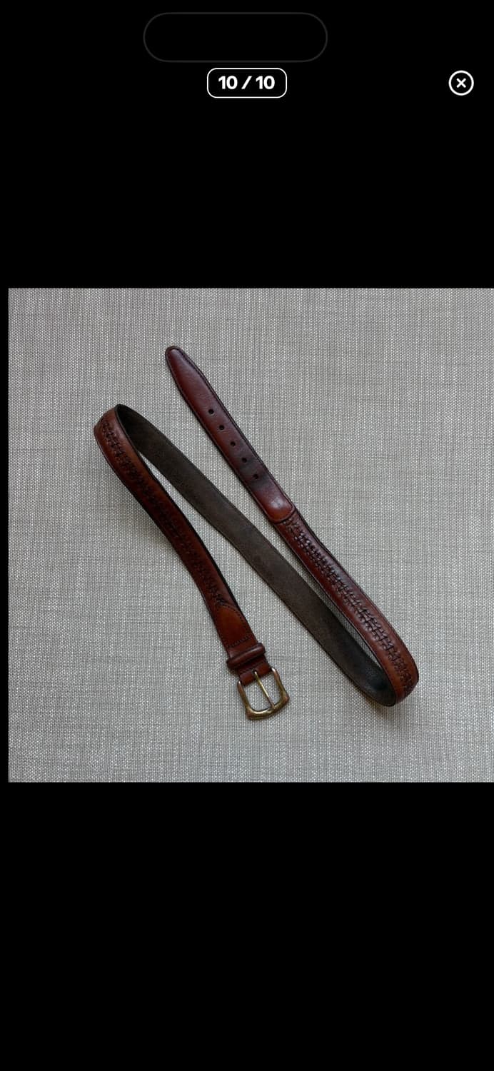 90s 아르헨티나 Full Grain Cowhide 솔브 버클 상품이미지10