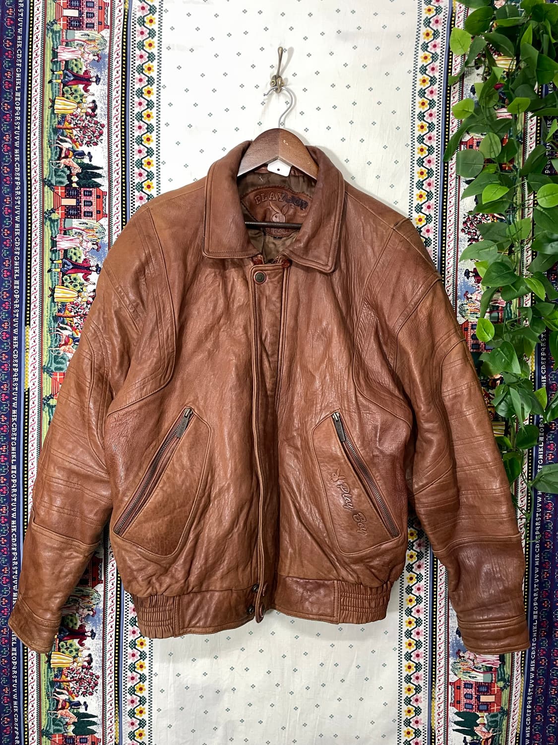 플레이보이 레더 봄버 상품이미지1