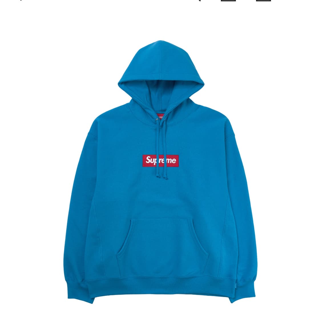 슈프림 박스로고 후드 스웨트셔츠 시안 - 25FW 상품이미지1