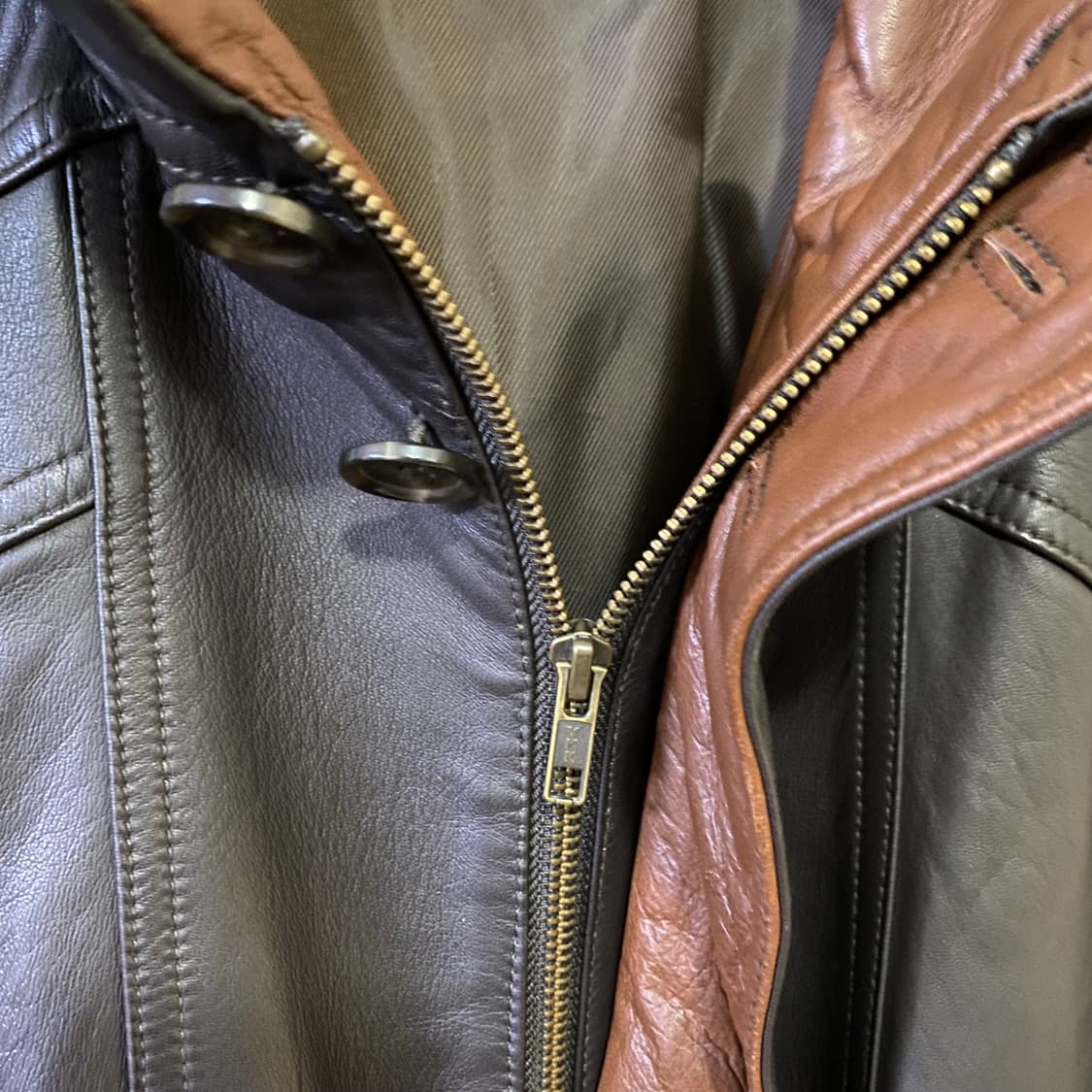 Vintage leather parka 상품이미지6