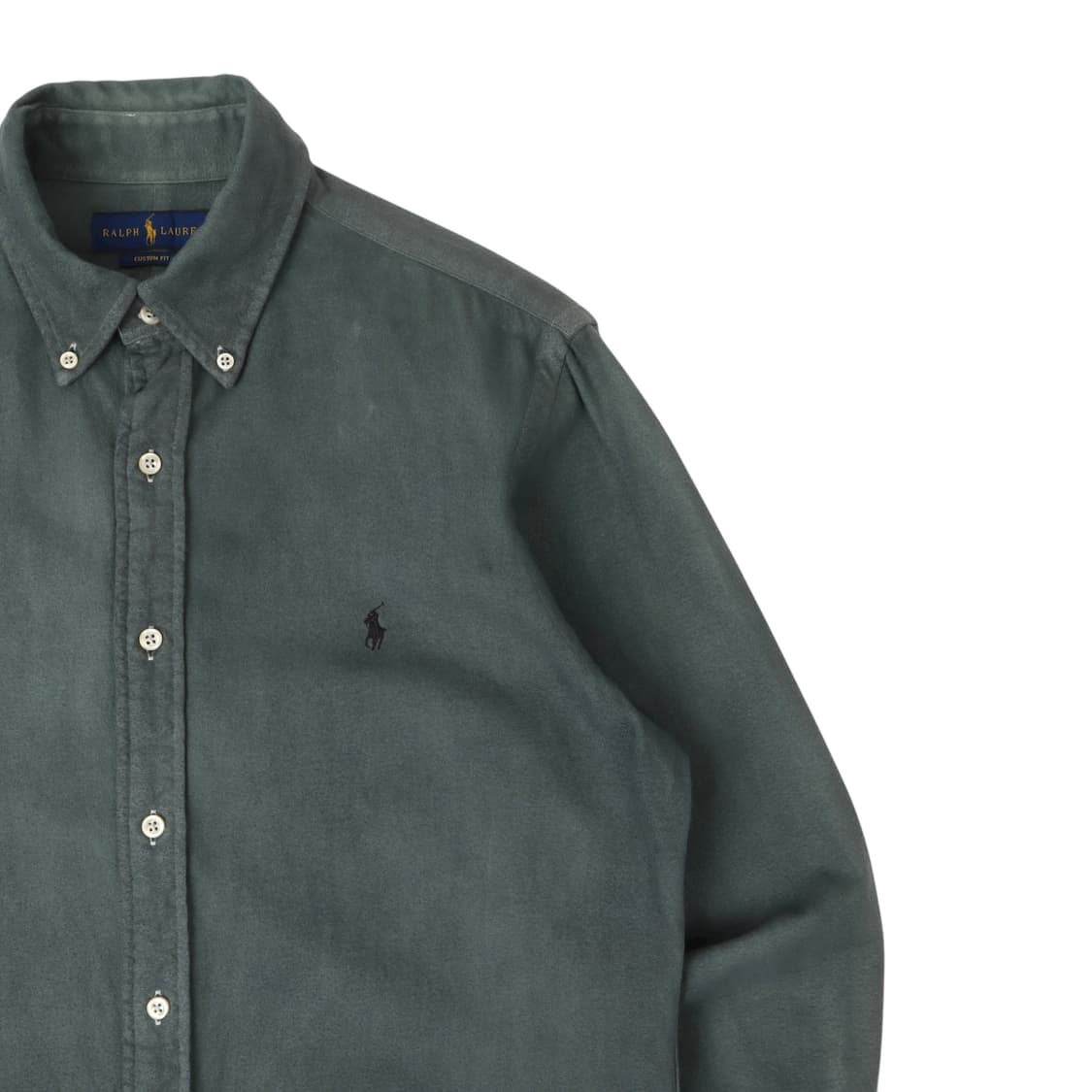 폴로 랄프로렌 워시드 그레이 옥스포드 커스텀 핏 셔츠 상품이미지3