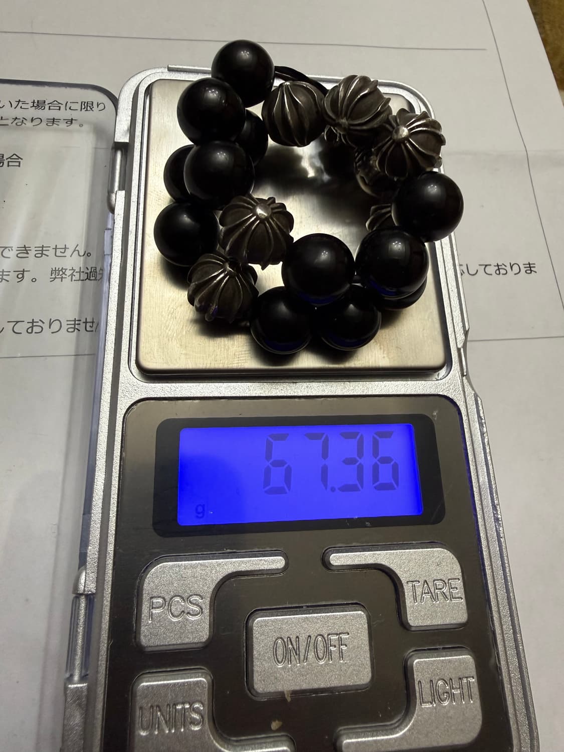 크롬하츠 10MM 8볼 비즈팔찌 상품이미지10