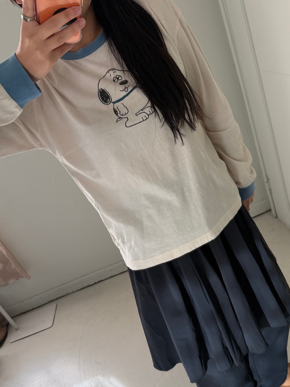 일본빈티지 모리 레이어드 후리스 체크 세트 상품이미지6