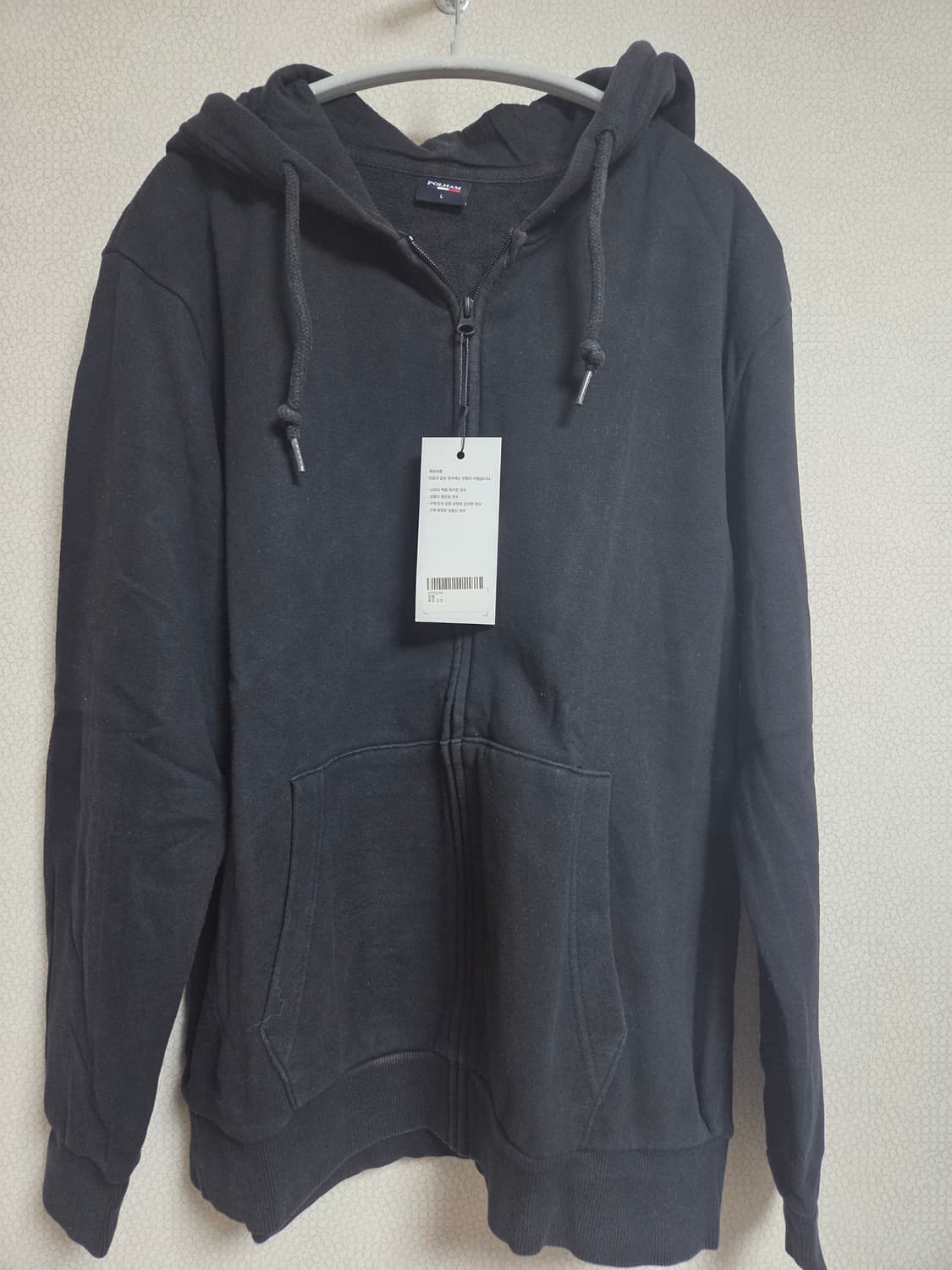 폴햄 후드집업 블랙 L 상품이미지1