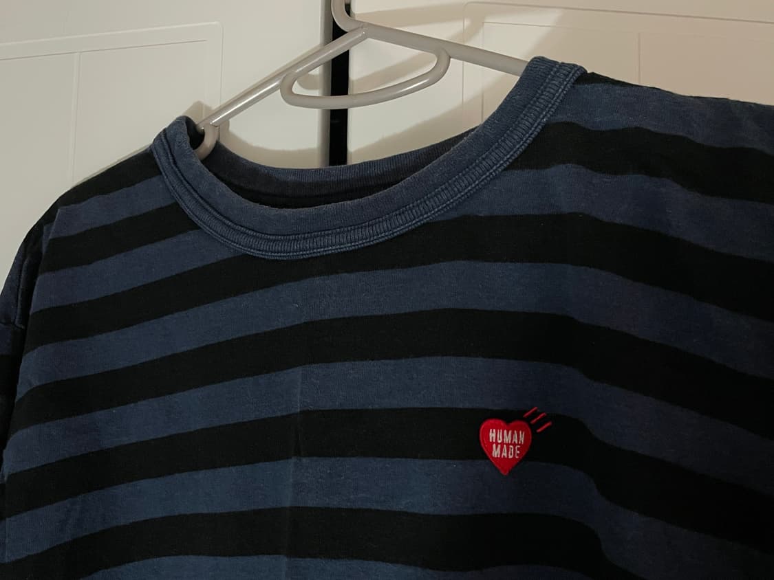 휴먼메이드 롱슬리브 티셔츠 네이비 상품이미지3