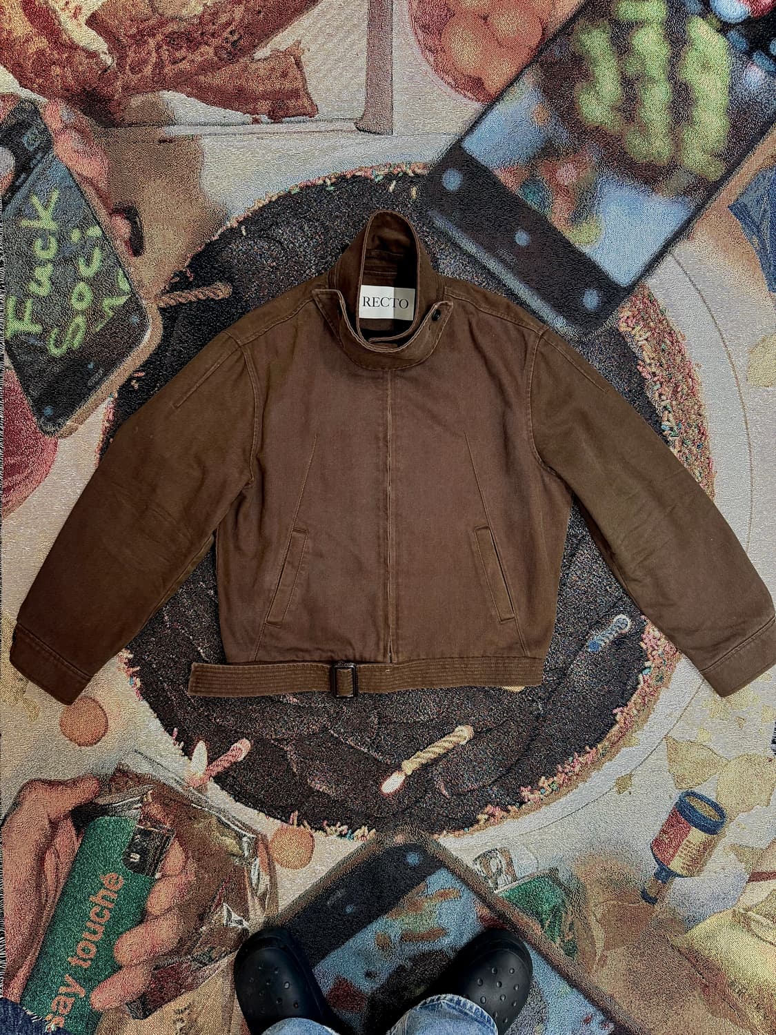 렉토 브라운 봄버 자켓  상품이미지1