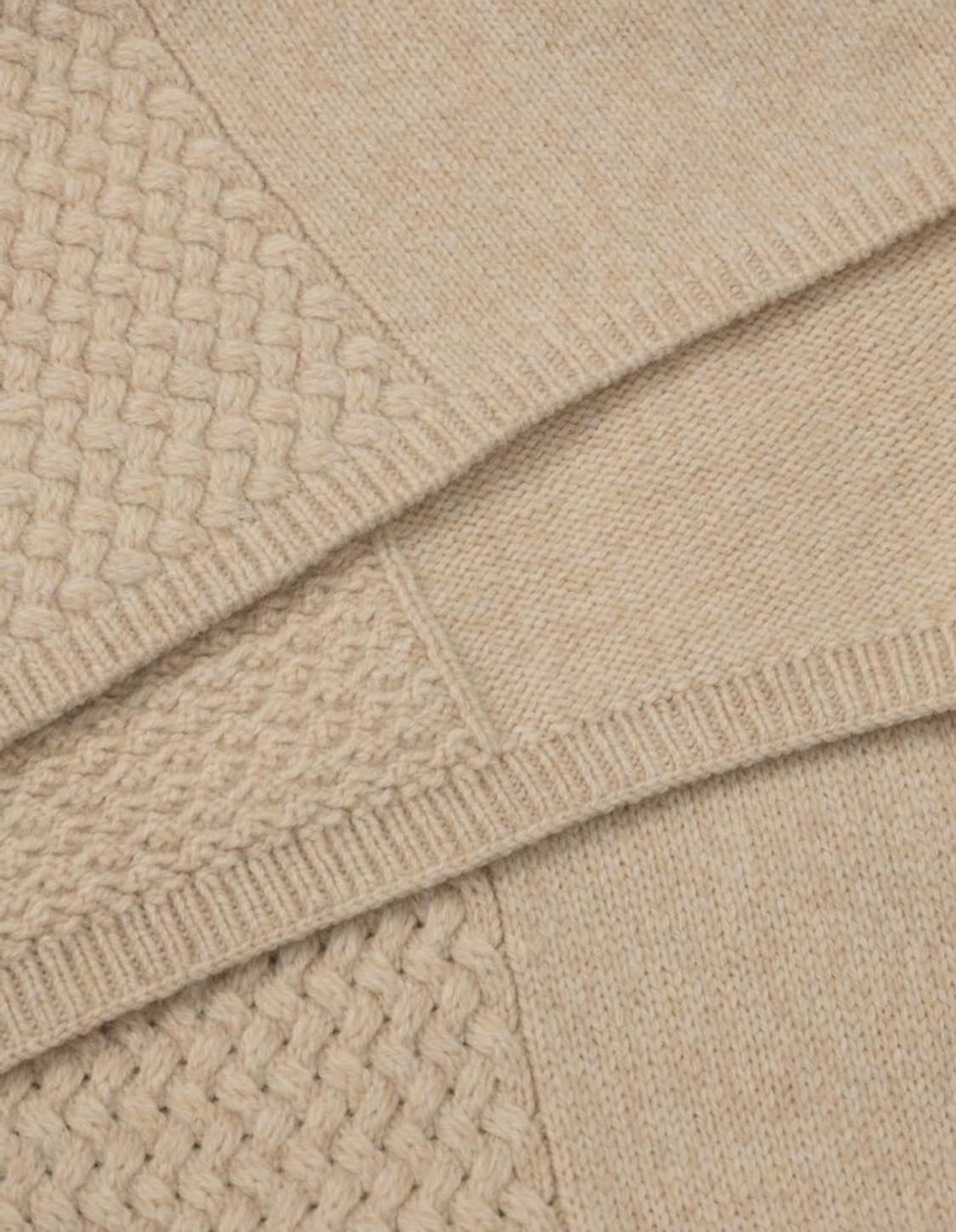 파사드패턴 캐시미어 텍스처 머플러 버터크림 상품이미지6