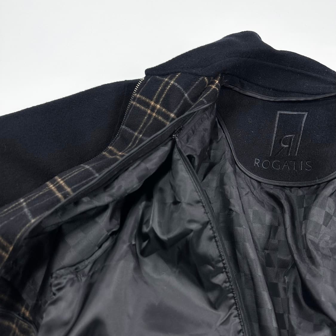 VTG 빈티지 블랙 모직 블루종 자켓 (M) 상품이미지5