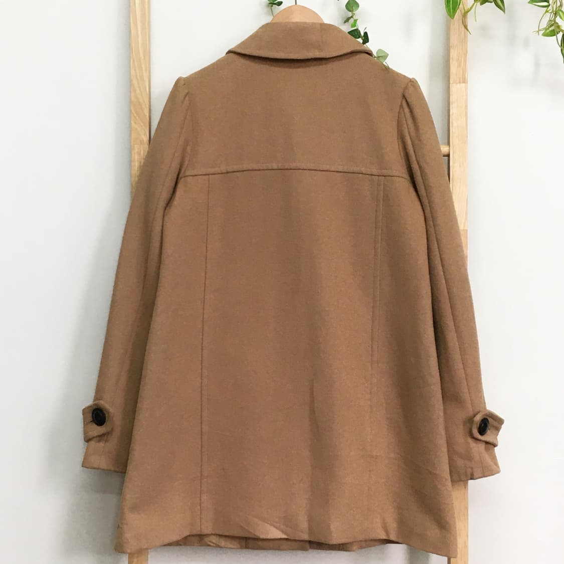 JPN/ 라떼갸루 헤미갸루 핀터깔 더블코트 둥큰카라코트 모리룩코트 상품이미지5