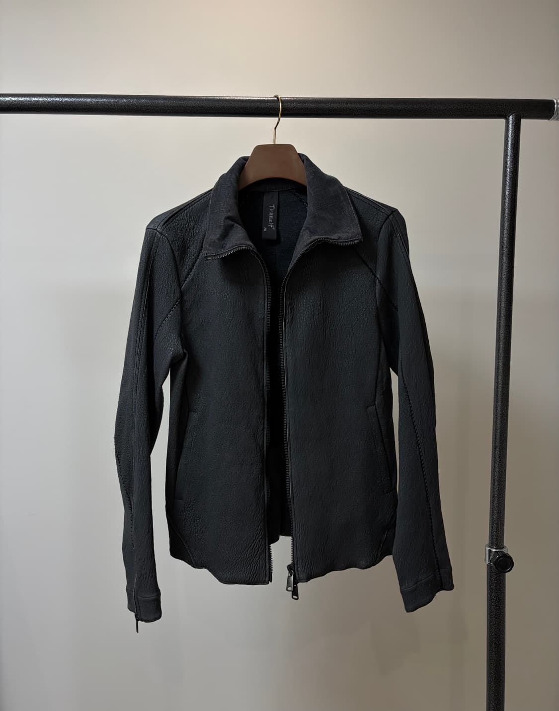 (S) Transit 트랜짓 램스킨 투웨이 가죽자켓 상품이미지2