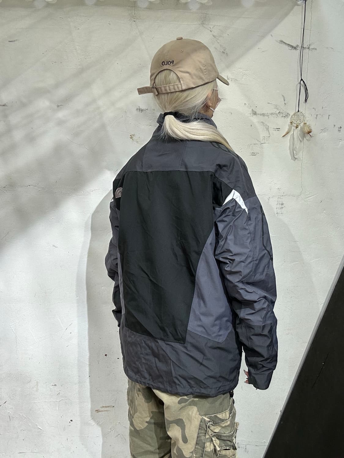 노스페이스 차콜 윈드스토퍼 서밋 바람막이 고프 코어 트랙 자켓 M 상품이미지3