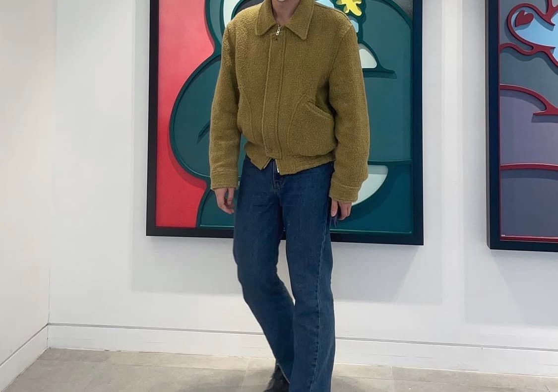 [48] 엘무드 부클 블루종 점퍼 키위 상품이미지5