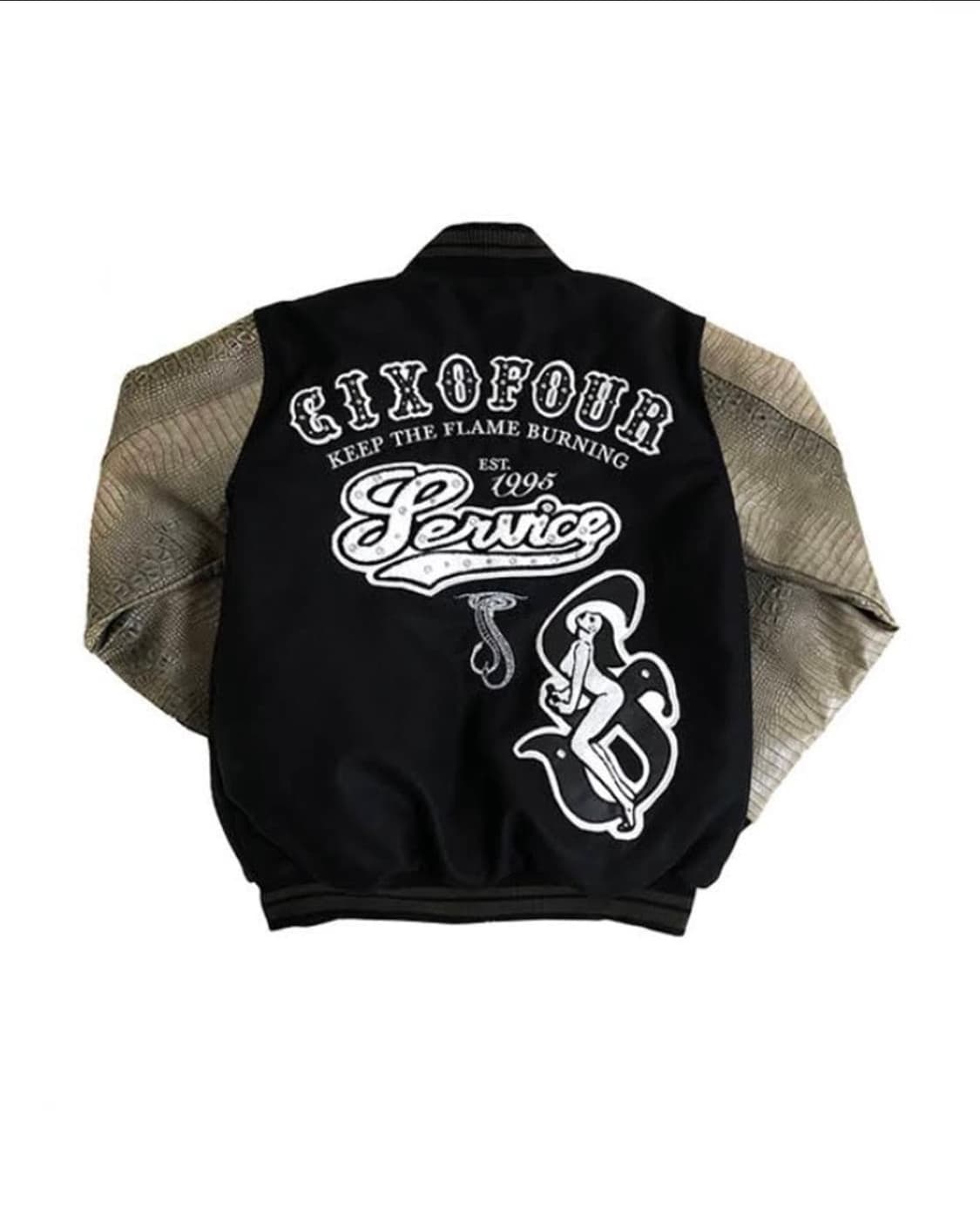 604service 바시티 자켓 카키 M 상품이미지2