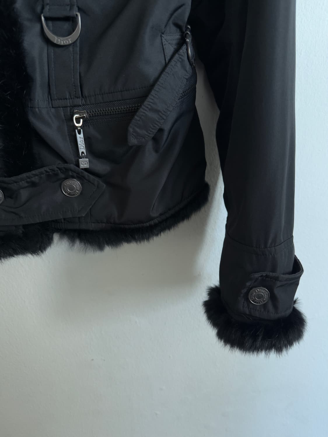 디올 asymmetric 하이넥 드레이프 나일론 자켓 상품이미지6