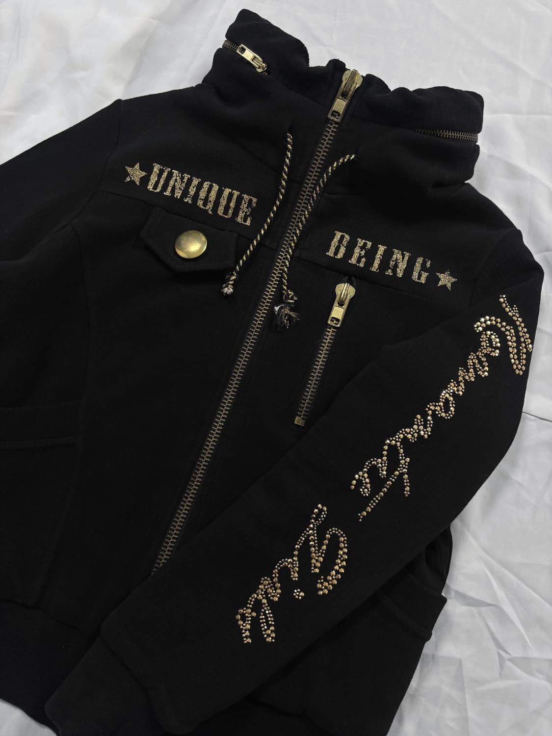 Vintage Black Lettering Jacket 상품이미지7