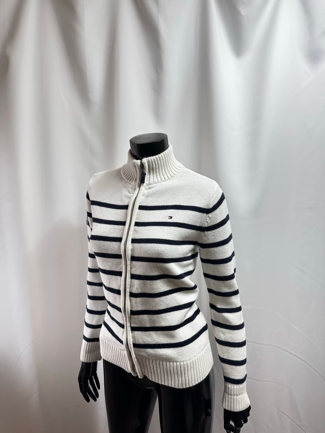 타미힐피거 스트라이프 니트 집업 상품이미지1
