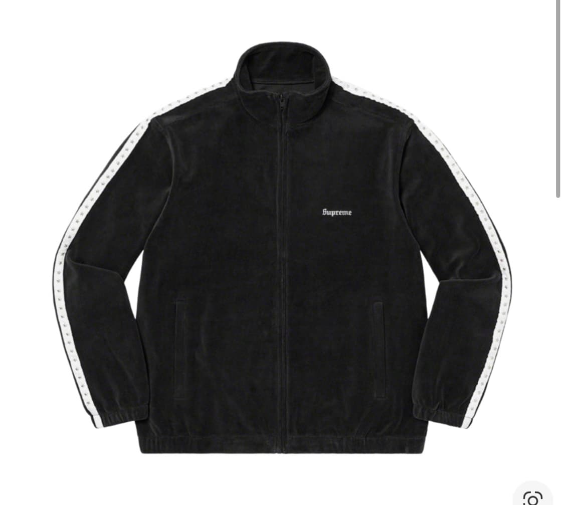 M) 슈프림 벨루어 트랙 자켓 블랙 상품이미지1