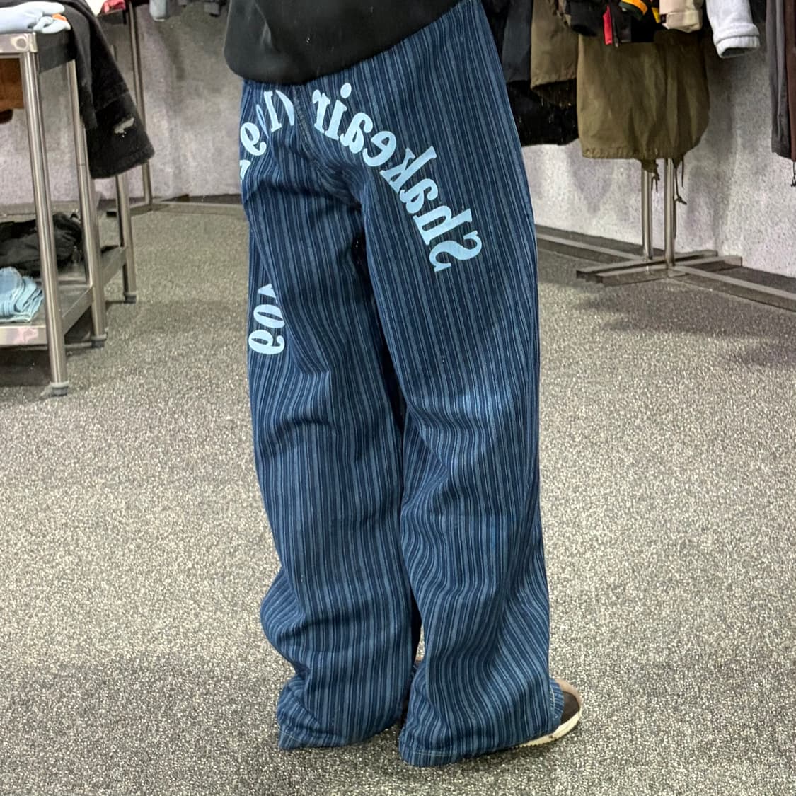 빈티지 프론트포켓 스트라이프 이니셜 팬츠 B3940 상품이미지2