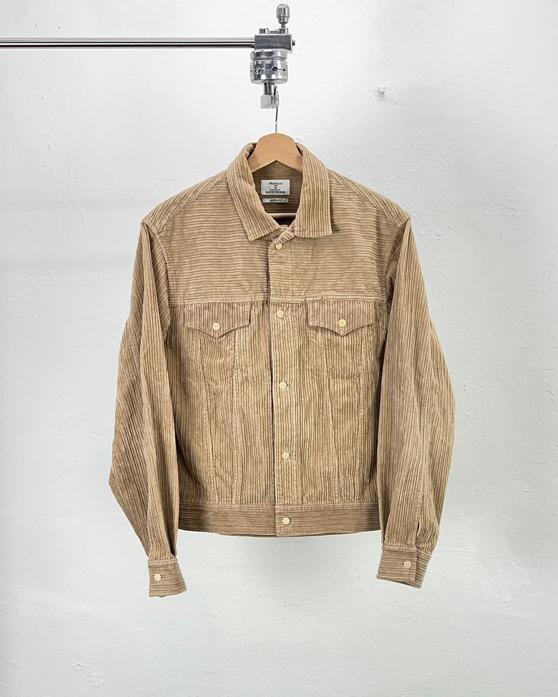  마투치 카멜 골덴 코듀로이 자카드 웨스턴 트러커 자켓 상품이미지1
