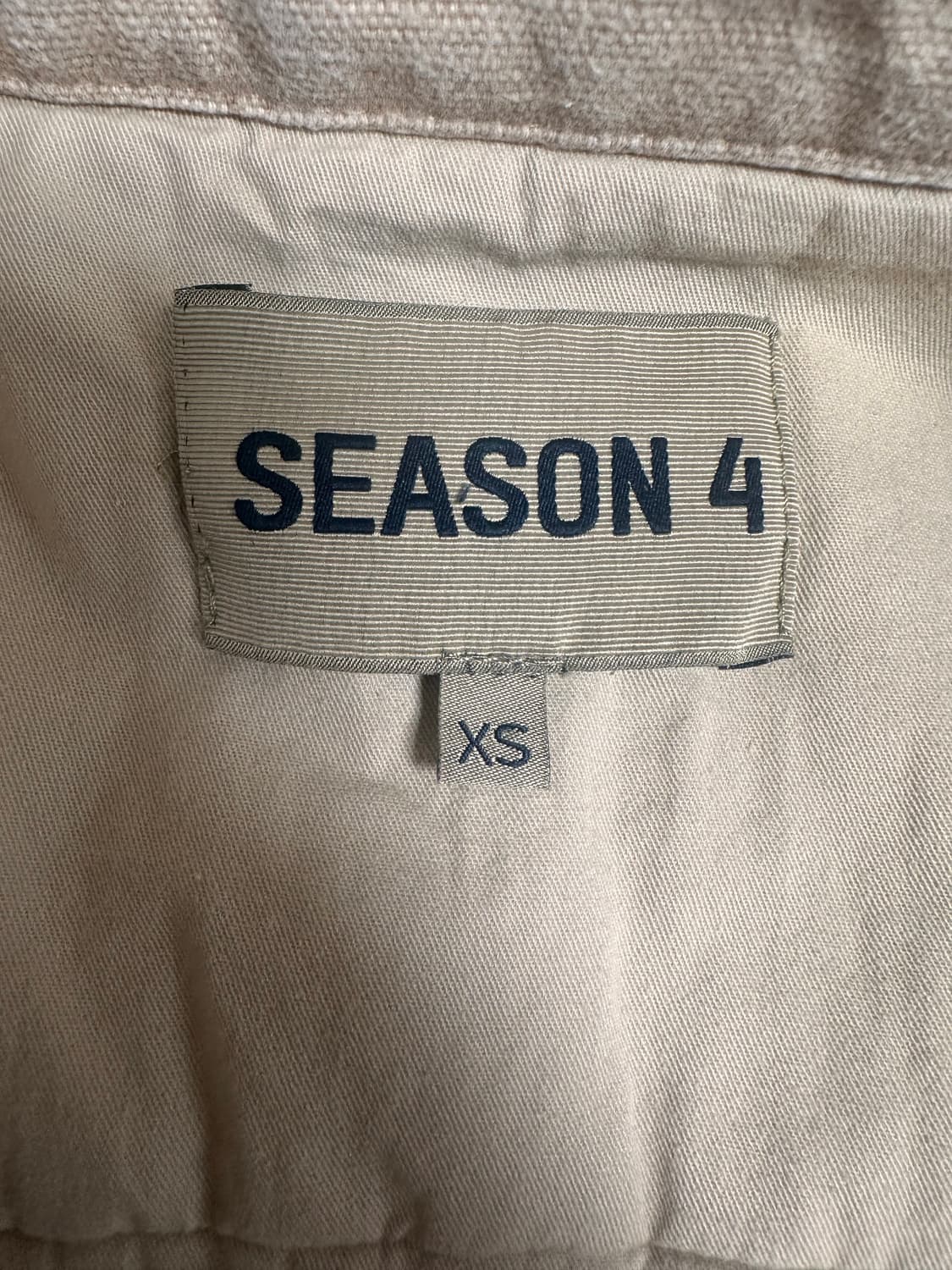 이지 시즌 4 플란넬 집업 자켓 오트밀 상품이미지3