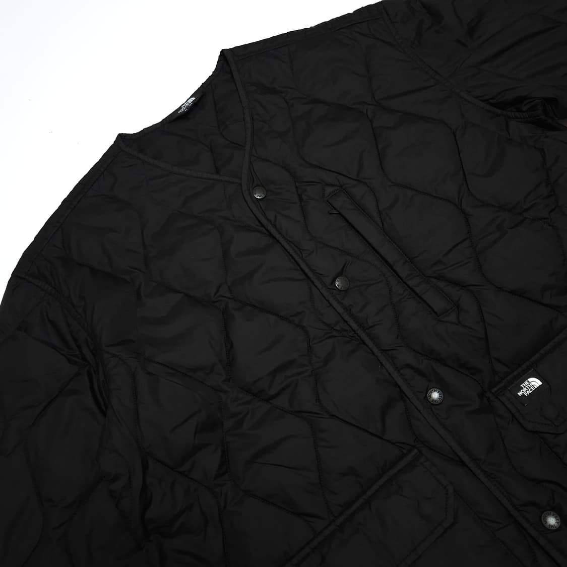노스페이스 히트 라인 퀄팅 가디건 자켓 블랙 상품이미지5