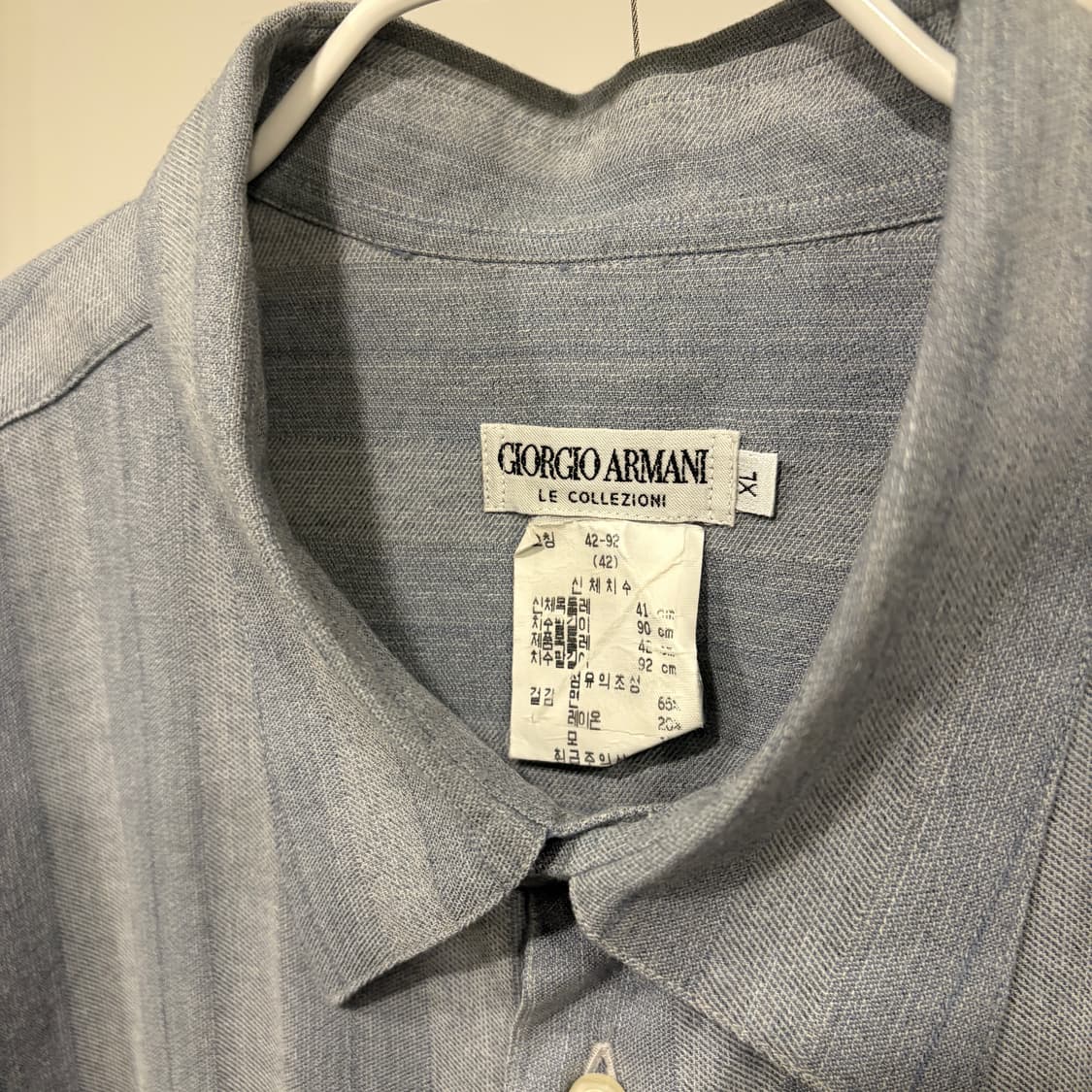  ▫️90s Giorgio Armani Herringbone Shirt' 상품이미지8