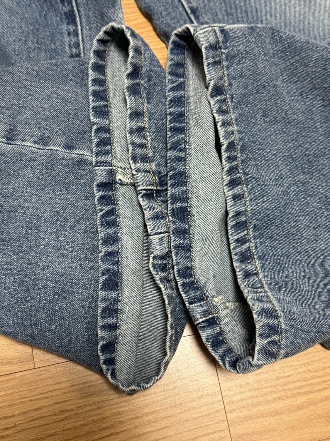 폴리테루 고시마 데님 워시드블루 3사이즈 상품이미지3