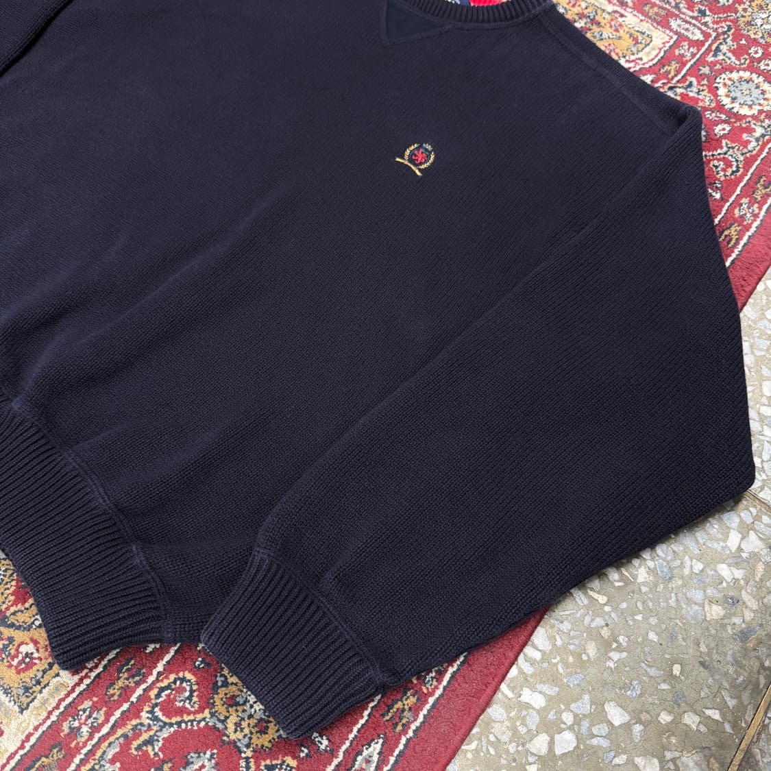 90s 타미힐피거 월계수 헤비 코튼 니트 [ 105 ] 상품이미지3